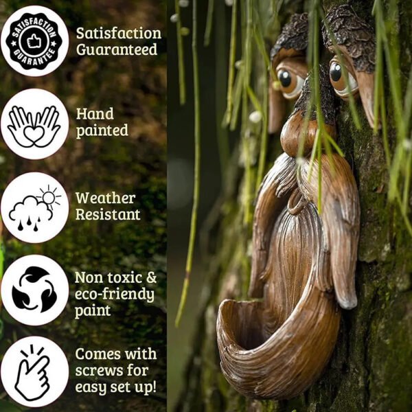 Tree Bird Feeder Garden Unique Decoration Outdoor and Indoor Resin Crafts Decoration