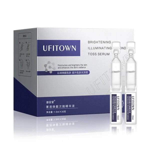 30Pcs/SET Whitening Face Serum Remove Dark Spots Melanin Brighten Shrink Pores Niacinamide Moisturizing Arbutin Fade Fine Lines