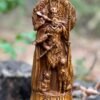 Odin Wood Statue – Hand-Carved Norse God Sculpture
