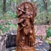 Odin Wood Statue – Hand-Carved Norse God Sculpture