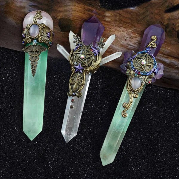 Crystal Wands: Hand-Carved Natural Amethyst Unlock The Magick
