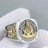 Ancient Past Master Mason Blue Lodge Masonic Signet Sterling Silver Ring