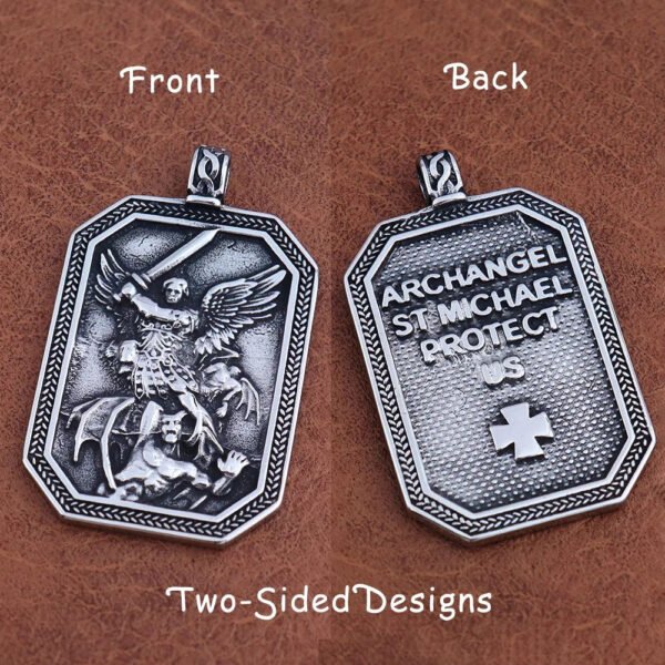 Stainless Steel Ancient Greek God of War Necklace Gift Vintage Angel Wings Shield Pendant