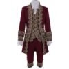 Deluxe Victorian King Prince Costume For Adult Men Top Vest Jacket Coat Blazer Suit Stage Theater Cosplay Outfit Pants Jabot Tie
