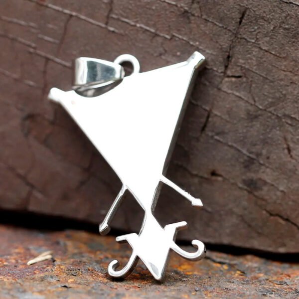 Religious Necklace With Red Zircon For Men Vintage