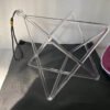 9inch Clear Crystal Singing Merkaba For Sound Healing . - Bells & Chimes