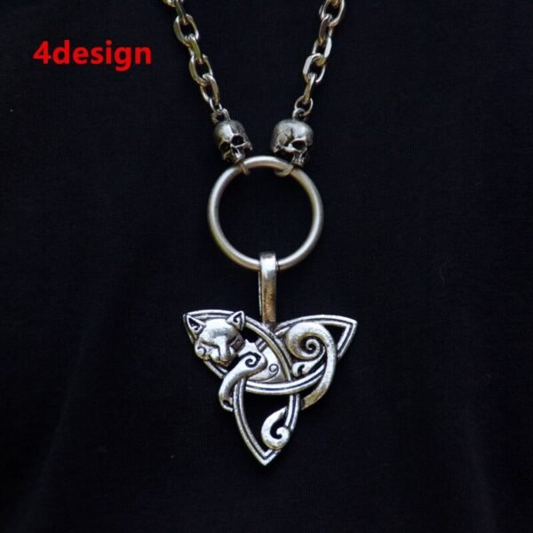 Viking Skull Skeleton Horse Thor Hammer God Odin Angel Necklace Gothic Pendant Witch Punk Pagan Jewelry