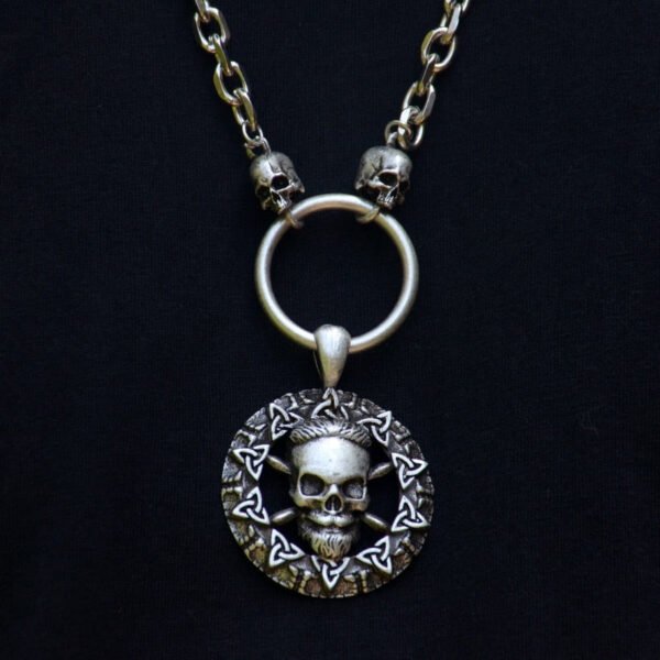 Viking Skull Skeleton Horse Thor Hammer God Odin Angel Necklace Gothic Pendant Witch Punk Pagan Jewelry