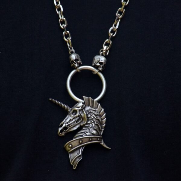 Viking Skull Skeleton Horse Thor Hammer God Odin Angel Necklace Gothic Pendant Witch Punk Pagan Jewelry