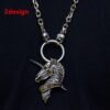 Viking Skull Skeleton Horse Thor Hammer God Odin Angel Necklace Gothic Pendant Witch Punk Pagan Jewelry