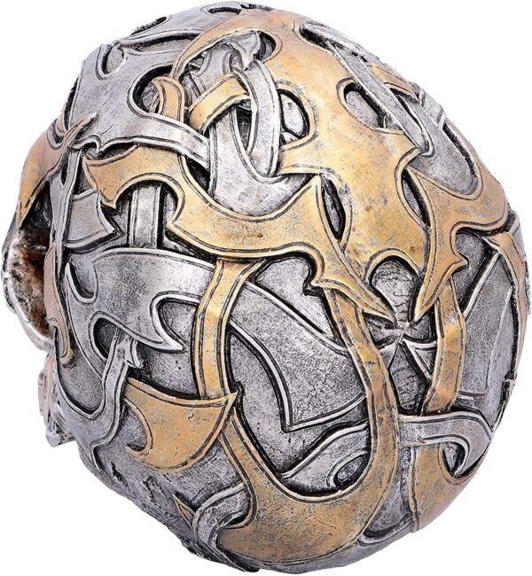 Dark Collection~Tribal Traditions Large Skull Figurine 19.5cm, Resin, Silver, One Size