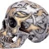 Dark Collection~Tribal Traditions Large Skull Figurine 19.5cm, Resin, Silver, One Size