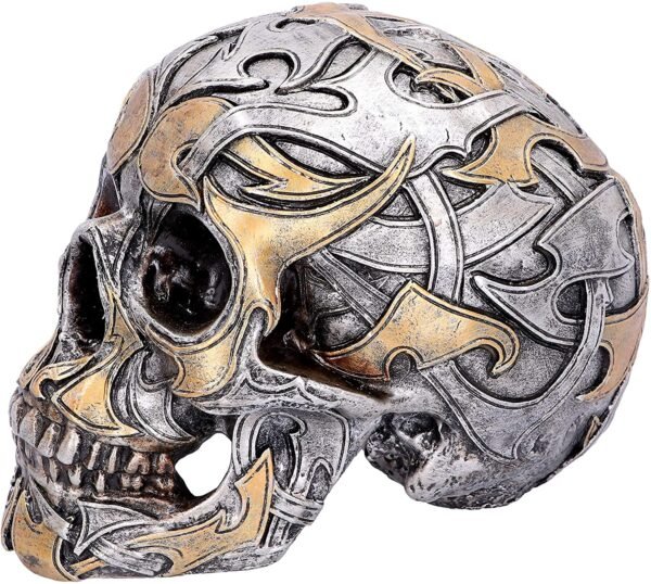 Dark Collection~Tribal Traditions Large Skull Figurine 19.5cm, Resin, Silver, One Size