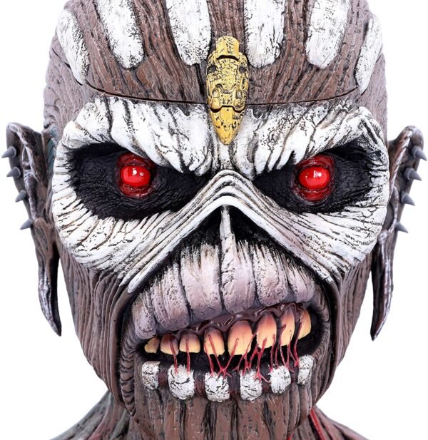 Band Merchandise~ Officially Licensed Iron Maiden Book of Souls Eddie Bust Box, Brown, 26cm