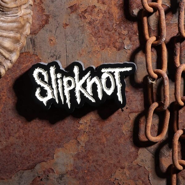 Band Merchandise~ Officially Licensed Slipknot Logo Bottle Opener Fridge Magnet, Black, 13cm