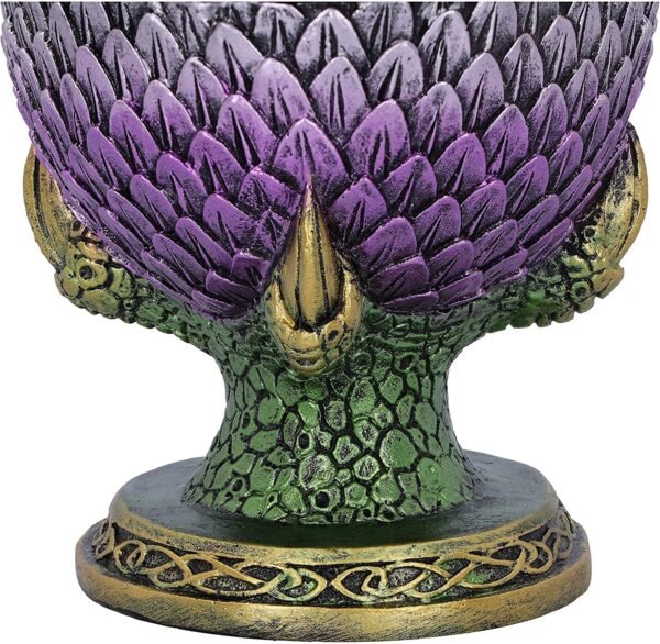 Magicun N.Giftware~Guardian Emerald Dragon Scale Egg Box, 18.7cm, Purple