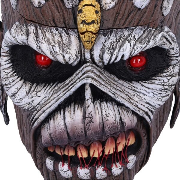 Band Merchandise~ Officially Licensed Iron Maiden The Book of Souls Eddie Head Box, Brown, 15cm