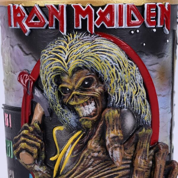 Band Merchandise~ Officially Licensed Iron Maiden The Killers Eddie Album Shot Glass, Black, 8.5cm