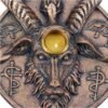 Magicun N.Giftware~Baphomet's Prayer Sabbatic Goat Incense Stick and Candle Holder, 12.6cm, Bronze