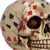 Magicun N.Giftware~Dead Mans Hand Golden Playing Card Skull Ornament, 15cm, Gold