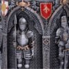 Mythology Collection~ B5167R0 Vow English Armoured Knight Latin Oath Tankard, Silver, 15.3cm