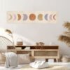 Abstract Art Moon Phase Tapestry Cute Moon Tapestry Wall Hanging for Bedroom Living Room Decor