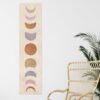 Abstract Art Moon Phase Tapestry Cute Moon Tapestry Wall Hanging for Bedroom Living Room Decor
