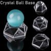 Acrylic Display Crystal Ball Base Stand Quartz Sphere Holder Home Decor Ornament for Geodes Rock Mineral Agate Without Ball