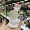 Affable Santa Claus Resin Crafts Crystal Ball Base Magic Sphere Display Stand Office Ornaments Home Decoration Christmas Gifts