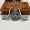 New Magicun Viking~ Viking Pendant Slavic kolovrat Axe Necklace pagan Jewelry 1pc Drop Shipping