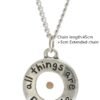 All Things Are Possible,with real Mustard Seed Necklace