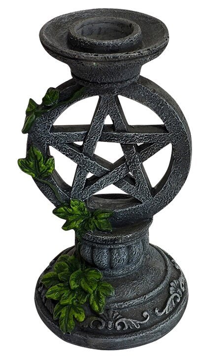 Altar Candlestick Ceremony Candle Holder set Witchcraft Props Table Decoration Goddesses Kore Pentagram Candelabrum Religion Tarot &Divination