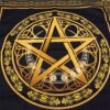 Altar Tarot Cloth For Board games tarot cards tablecloth Cotton and linen Wicca ceremony table cover blanket Pentagram Moon Tarot &Divination