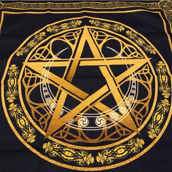 Altar Tarot Cloth For Board games tarot cards tablecloth Cotton and linen Wicca ceremony table cover blanket Pentagram Moon Tarot &Divination
