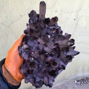 Magicun Crystal~Amethyst cluster amethyst hole original stone ornaments degaussing purification evil spirits radiation protection