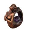 Ammonite Woman Ancient Spirit Desktop Statue Figurines Ornament Resin Display Stand for Crystal Ball Holder Fengshui Collections