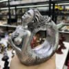 Ammonite Woman Ancient Spirit Desktop Statue Figurines Ornament Resin Display Stand for Crystal Ball Holder Fengshui Collections