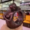 Ammonite Woman Ancient Spirit Desktop Statue Figurines Ornament Resin Display Stand for Crystal Ball Holder Fengshui Collections