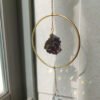Amythest with Large Hoop Sun Suncatcher | Lunar Suncatcher |wall Hanging | Boho Decor