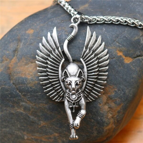 Viking Magic~Ancient Egypt Religious Jewelry Egyptian Pyramid Illuminati Cross Egypt Cat Charm Egyptian Pharaoh Head Pendant Necklaces