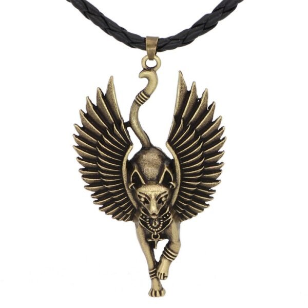 Viking Magic~Ancient Egypt Religious Jewelry Egyptian Pyramid Illuminati Cross Egypt Cat Charm Egyptian Pharaoh Head Pendant Necklaces