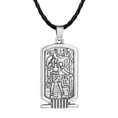 Viking Magic~Ancient Egypt Religious Jewelry Egyptian Pyramid Illuminati Cross Egypt Cat Charm Egyptian Pharaoh Head Pendant Necklaces