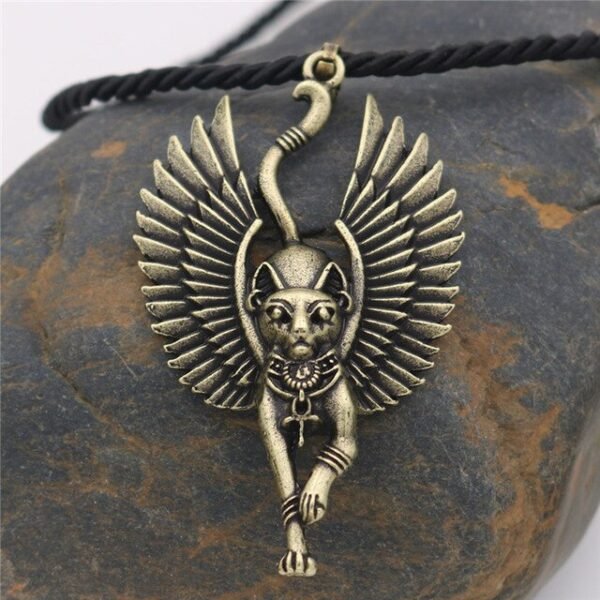 Viking Magic~Ancient Egypt Religious Jewelry Egyptian Pyramid Illuminati Cross Egypt Cat Charm Egyptian Pharaoh Head Pendant Necklaces