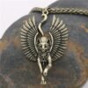 Viking Magic~Ancient Egypt Religious Jewelry Egyptian Pyramid Illuminati Cross Egypt Cat Charm Egyptian Pharaoh Head Pendant Necklaces