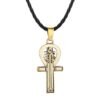 Viking Magic~Ancient Egypt Religious Jewelry Egyptian Pyramid Illuminati Cross Egypt Cat Charm Egyptian Pharaoh Head Pendant Necklaces