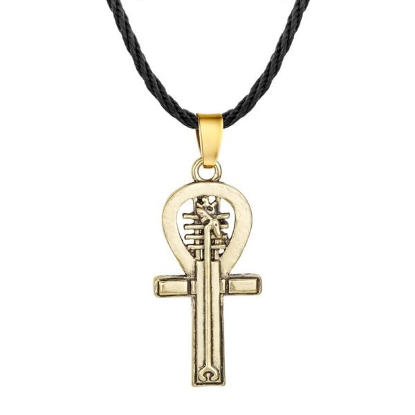 Viking Magic~Ancient Egypt Religious Jewelry Egyptian Pyramid Illuminati Cross Egypt Cat Charm Egyptian Pharaoh Head Pendant Necklaces