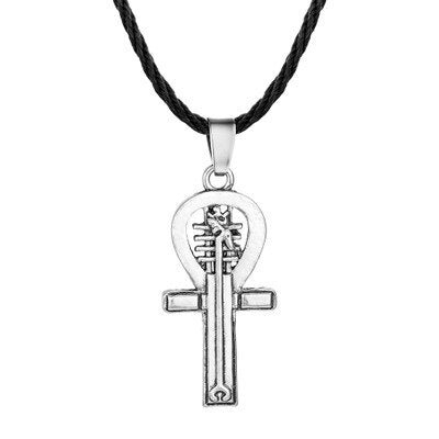 Viking Magic~Ancient Egypt Religious Jewelry Egyptian Pyramid Illuminati Cross Egypt Cat Charm Egyptian Pharaoh Head Pendant Necklaces