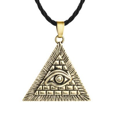 Viking Magic~Ancient Egypt Religious Jewelry Egyptian Pyramid Illuminati Cross Egypt Cat Charm Egyptian Pharaoh Head Pendant Necklaces