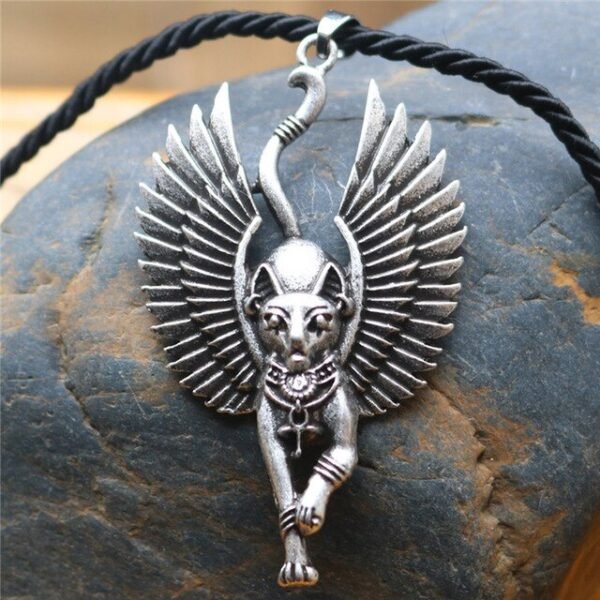 Viking Magic~Ancient Egypt Religious Jewelry Egyptian Pyramid Illuminati Cross Egypt Cat Charm Egyptian Pharaoh Head Pendant Necklaces