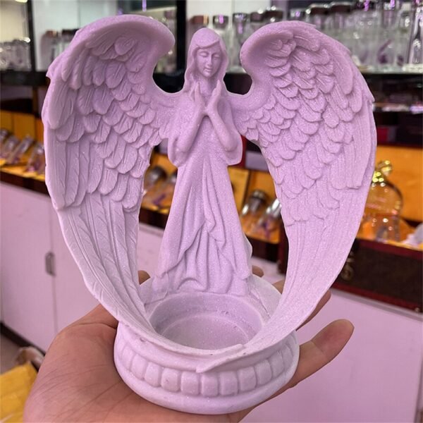 Angel Wings Resin Crystal Ball Base Bracket Carved Resin Charms Craft Home Decor Suitable 6-8cm Crystal Ball Display Pedestal